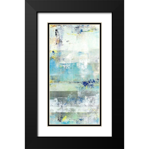 Painted Coast II Black Modern Wood Framed Art Print with Double Matting by King