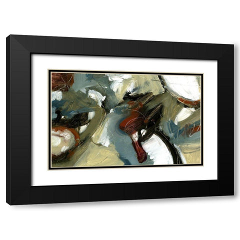 Symphony Black Modern Wood Framed Art Print with Double Matting by King