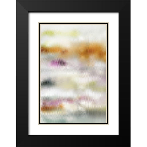 Blurred Lines I Black Modern Wood Framed Art Print with Double Matting by King