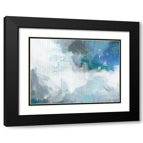 Urban Cool Black Modern Wood Framed Art Print with Double Matting by King