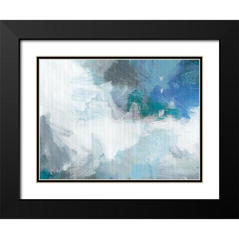 Urban Cool Black Modern Wood Framed Art Print with Double Matting by King