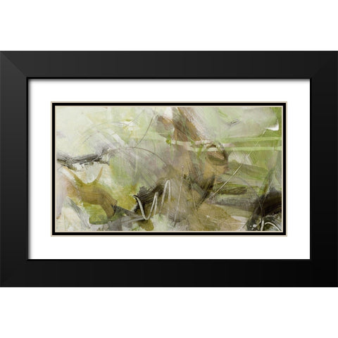 Xpress I Black Modern Wood Framed Art Print with Double Matting by King