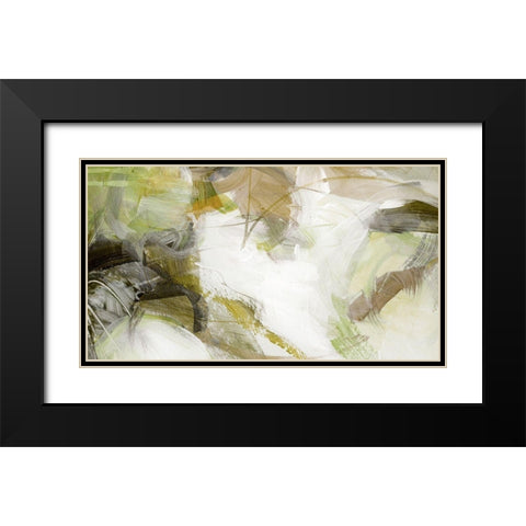 Xpress II Black Modern Wood Framed Art Print with Double Matting by King