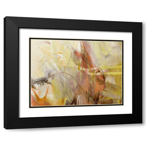 Xpress Rust Black Modern Wood Framed Art Print with Double Matting by King
