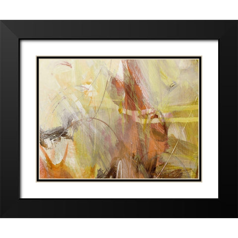 Xpress Rust Black Modern Wood Framed Art Print with Double Matting by King