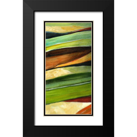 River Earth II Black Modern Wood Framed Art Print with Double Matting by King