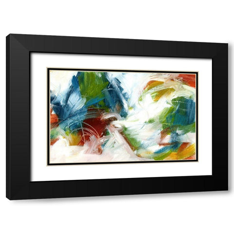 Concerto Black Modern Wood Framed Art Print with Double Matting by King