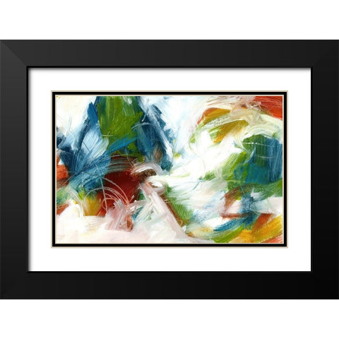 Concerto Black Modern Wood Framed Art Print with Double Matting by King