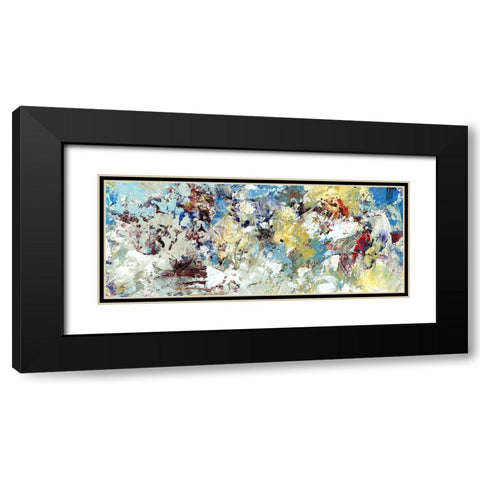 Connective II Black Modern Wood Framed Art Print with Double Matting by King