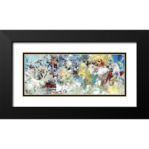 Connective II Black Modern Wood Framed Art Print with Double Matting by King