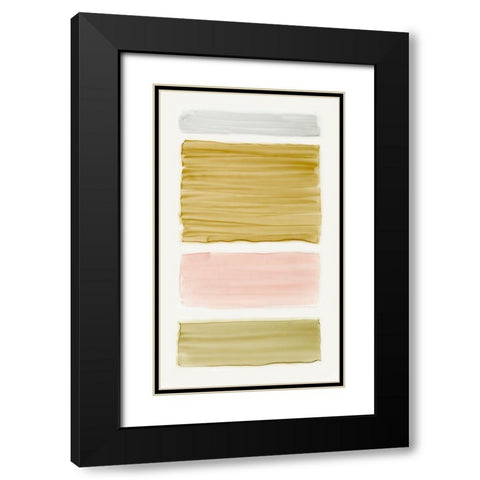 Bar Gold I Black Modern Wood Framed Art Print with Double Matting by King