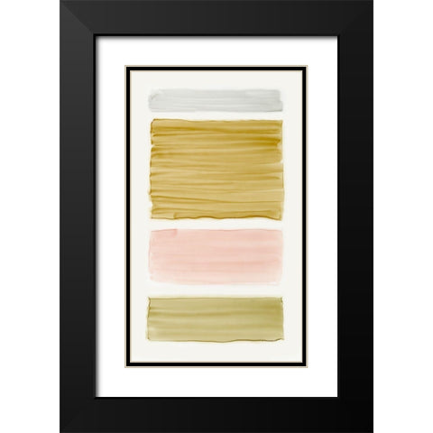 Bar Gold I Black Modern Wood Framed Art Print with Double Matting by King