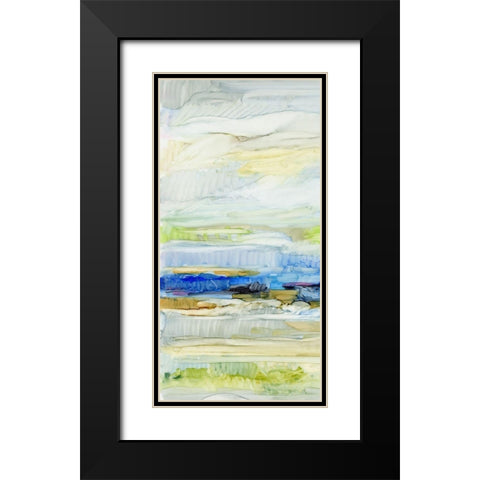 Blue Ridge I Black Modern Wood Framed Art Print with Double Matting by King