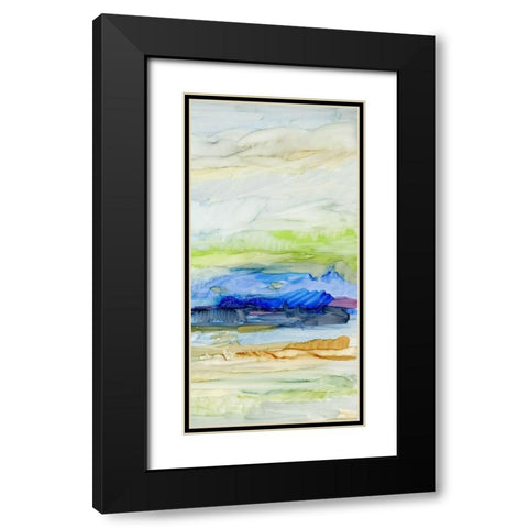 Blue Ridge II Black Modern Wood Framed Art Print with Double Matting by King