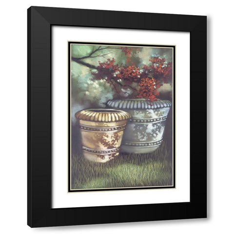 My Neighbors Yard I Black Modern Wood Framed Art Print with Double Matting by Ricci