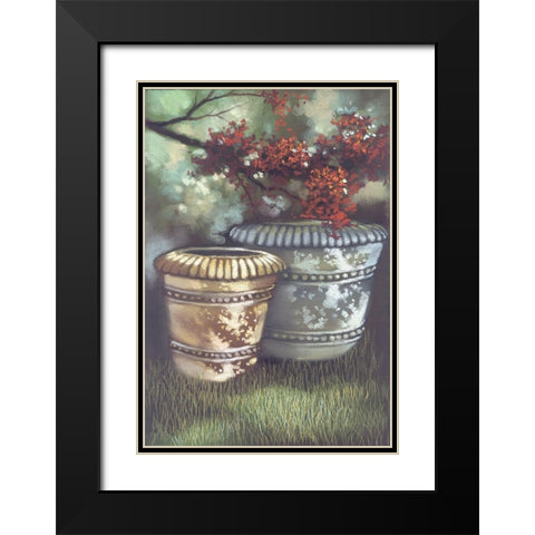 My Neighbors Yard I Black Modern Wood Framed Art Print with Double Matting by Ricci