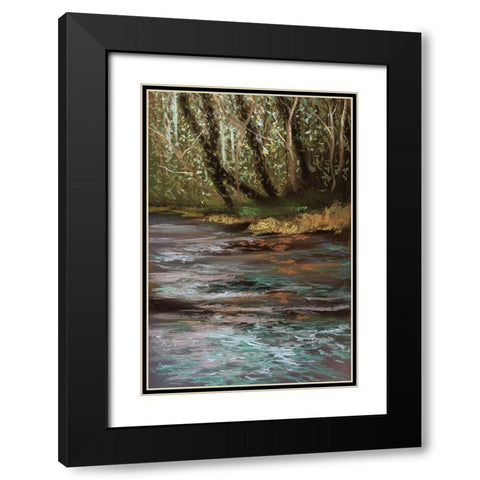 Spring Break I Black Modern Wood Framed Art Print with Double Matting by Ricci