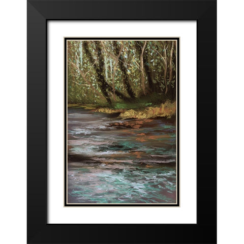 Spring Break I Black Modern Wood Framed Art Print with Double Matting by Ricci