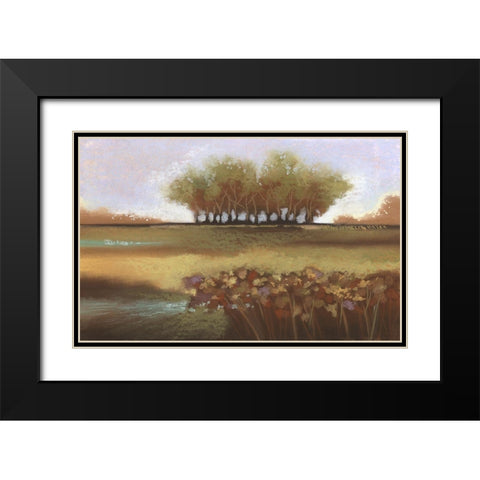 Tomorrow II Black Modern Wood Framed Art Print with Double Matting by Ricci