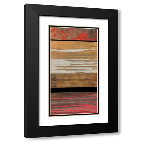 Wood Hues I Black Modern Wood Framed Art Print with Double Matting by Scott