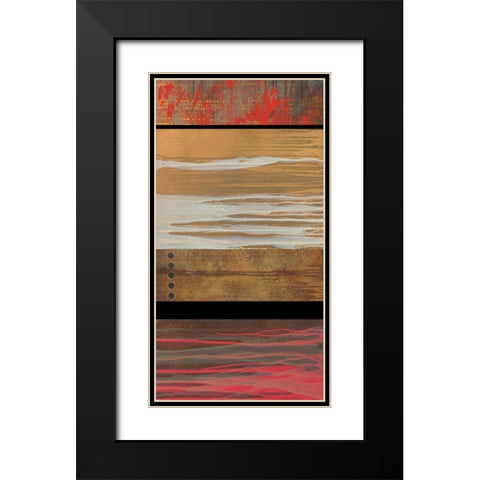 Wood Hues I Black Modern Wood Framed Art Print with Double Matting by Scott