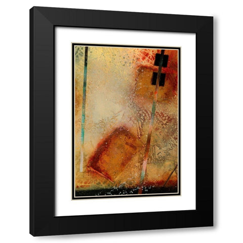 Aerial View Study I Black Modern Wood Framed Art Print with Double Matting by Scott