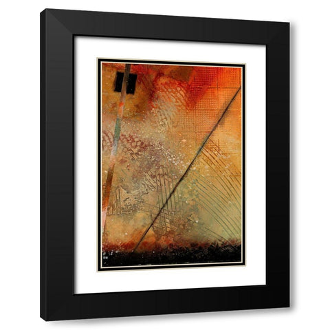 Aerial View Study II Black Modern Wood Framed Art Print with Double Matting by Scott