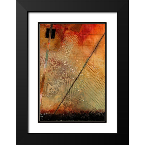 Aerial View Study II Black Modern Wood Framed Art Print with Double Matting by Scott