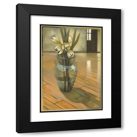 Good Morning Black Modern Wood Framed Art Print with Double Matting by Scott