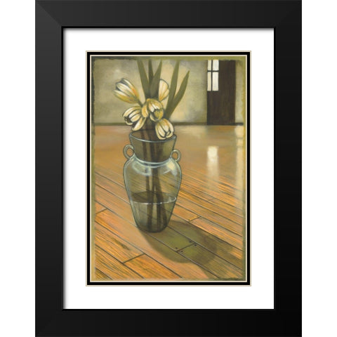 Good Morning Black Modern Wood Framed Art Print with Double Matting by Scott