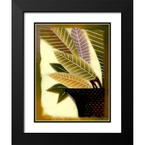 Polka Dot I Black Modern Wood Framed Art Print with Double Matting by Scott