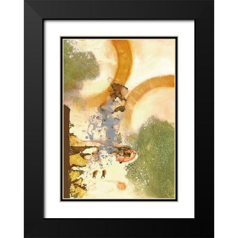Ringmaster II Black Modern Wood Framed Art Print with Double Matting by Scott