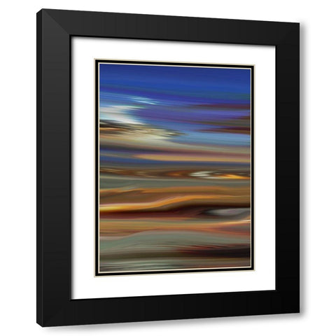 Skid I Black Modern Wood Framed Art Print with Double Matting by Tripp