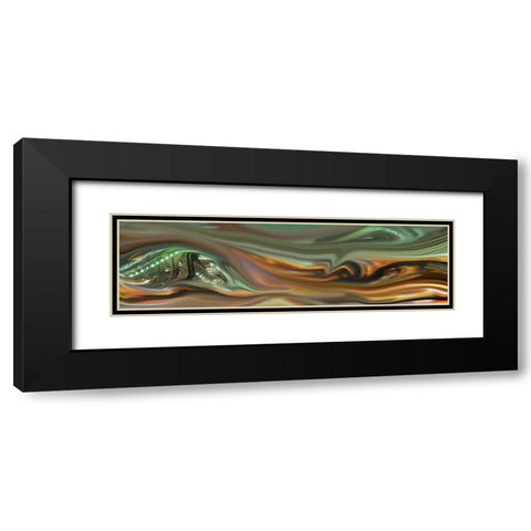 Urban Abstract II Black Modern Wood Framed Art Print with Double Matting by Tripp
