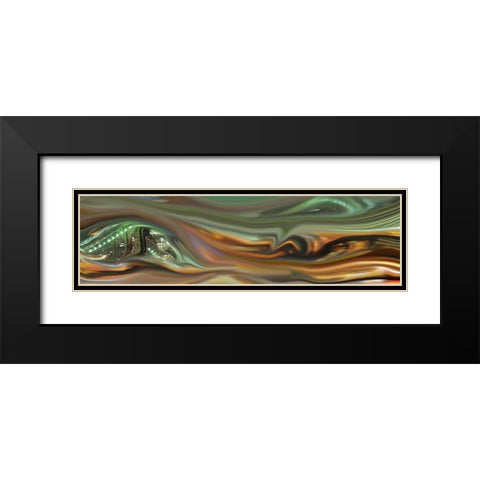 Urban Abstract II Black Modern Wood Framed Art Print with Double Matting by Tripp