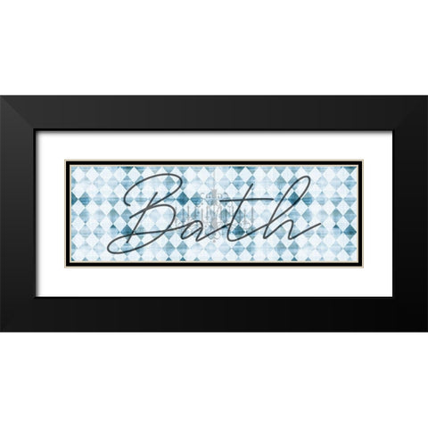 Bath Black Modern Wood Framed Art Print with Double Matting by Phillip, Jamie