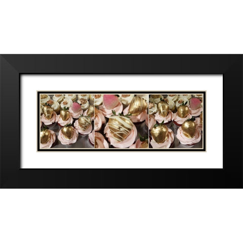 Cupcake Wall Black Modern Wood Framed Art Print with Double Matting by Phillip, Jamie