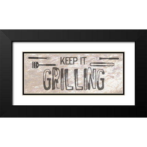 Grill Black Modern Wood Framed Art Print with Double Matting by Phillip, Jamie