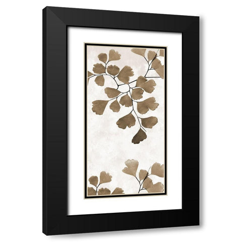Sepia Herb 1 Black Modern Wood Framed Art Print with Double Matting by Phillip, Jamie