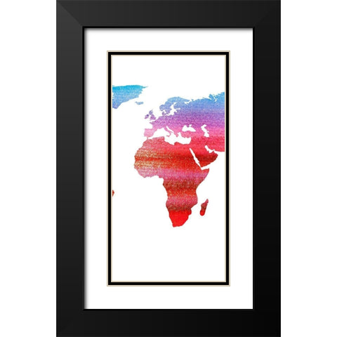 Travel 2 Black Modern Wood Framed Art Print with Double Matting by Phillip, Jamie