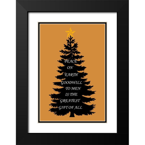 Greatest Gift Black Modern Wood Framed Art Print with Double Matting by Phillip, Jamie