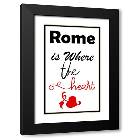 Rome 2 Black Modern Wood Framed Art Print with Double Matting by Phillip, Jamie