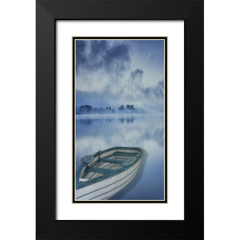 Row Boat 1 Black Modern Wood Framed Art Print with Double Matting by Phillip, Jamie