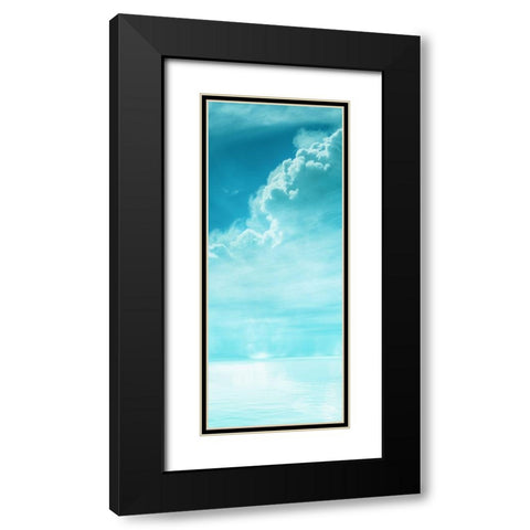 Sea Sky Black Modern Wood Framed Art Print with Double Matting by Phillip, Jamie