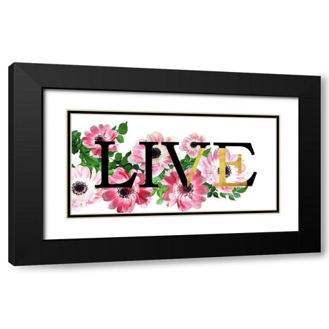 Long Live Black Modern Wood Framed Art Print with Double Matting by Phillip, Jamie