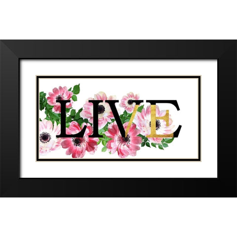 Long Live Black Modern Wood Framed Art Print with Double Matting by Phillip, Jamie