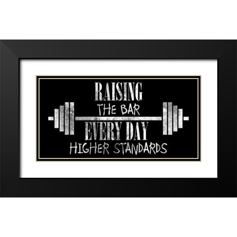 Gym 1 Black Modern Wood Framed Art Print with Double Matting by Phillip, Jamie
