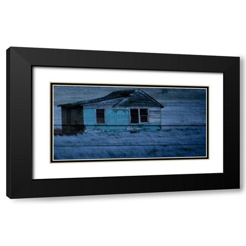 Blue bayou Black Modern Wood Framed Art Print with Double Matting by Phillip, Jamie