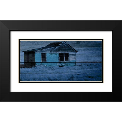 Blue bayou Black Modern Wood Framed Art Print with Double Matting by Phillip, Jamie