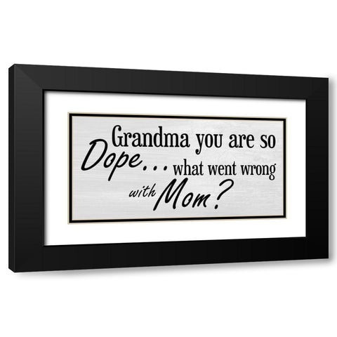 Grandmother 3 Black Modern Wood Framed Art Print with Double Matting by Phillip, Jamie